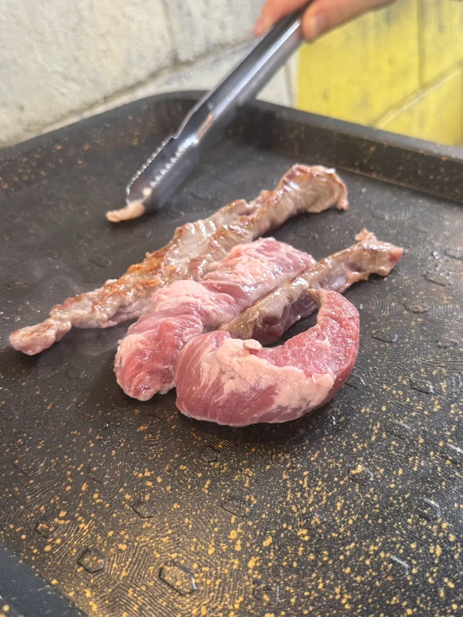 익으면서 육즙이 올라온 갈매기살