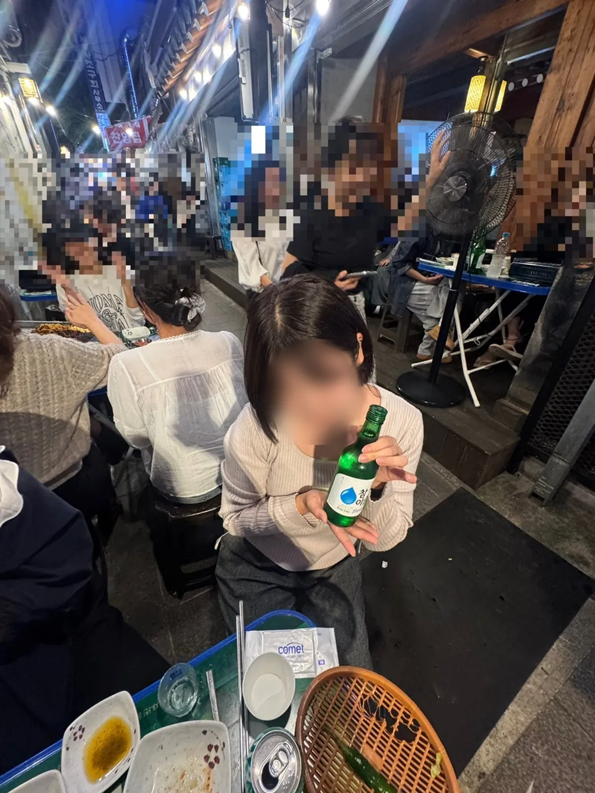 김치볶음밥과 함께한 소주 한 병