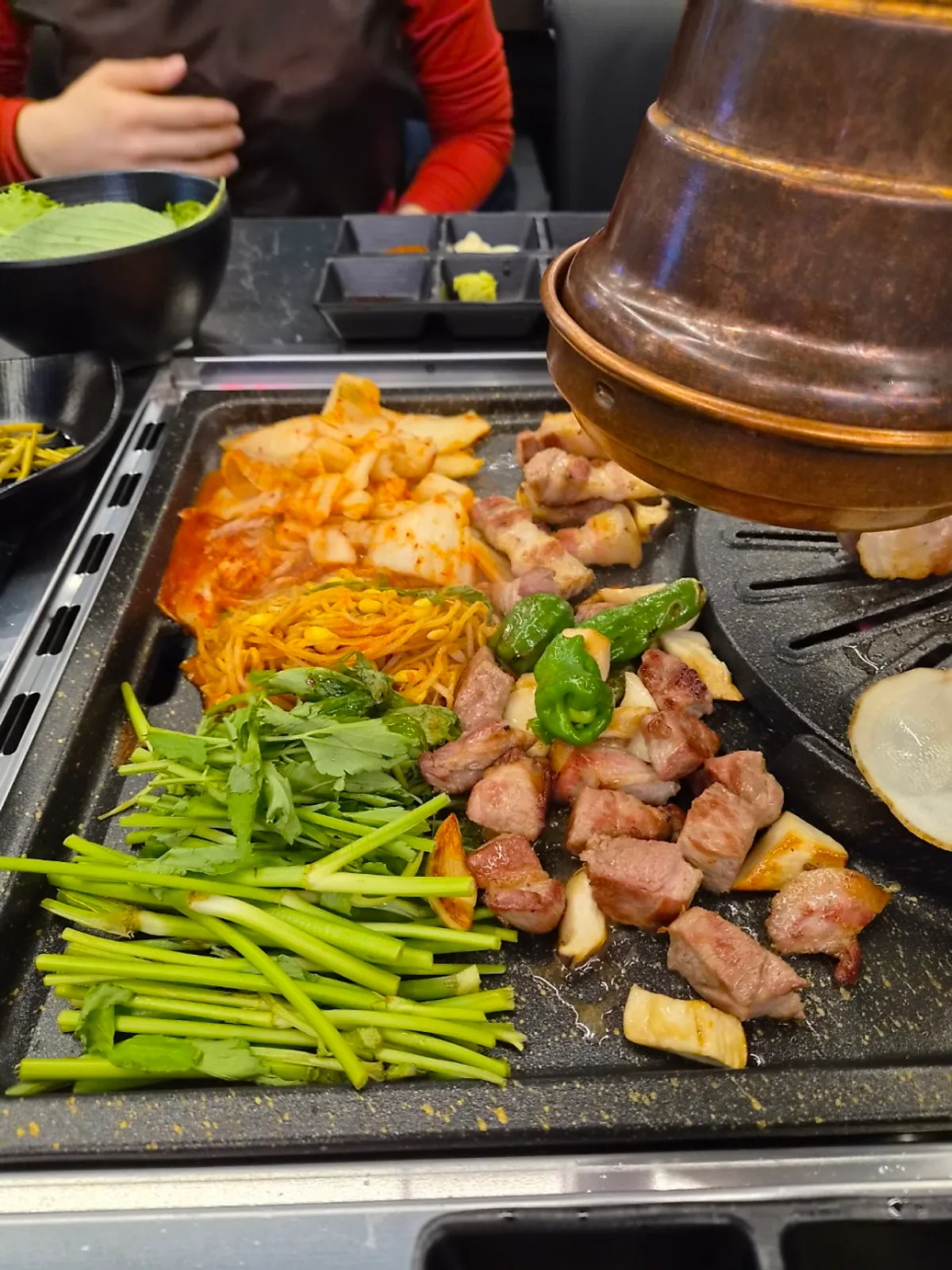 고기 찬을 추가하는 셀프존