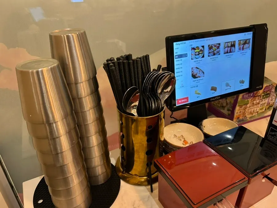 Table-ordering kiosk