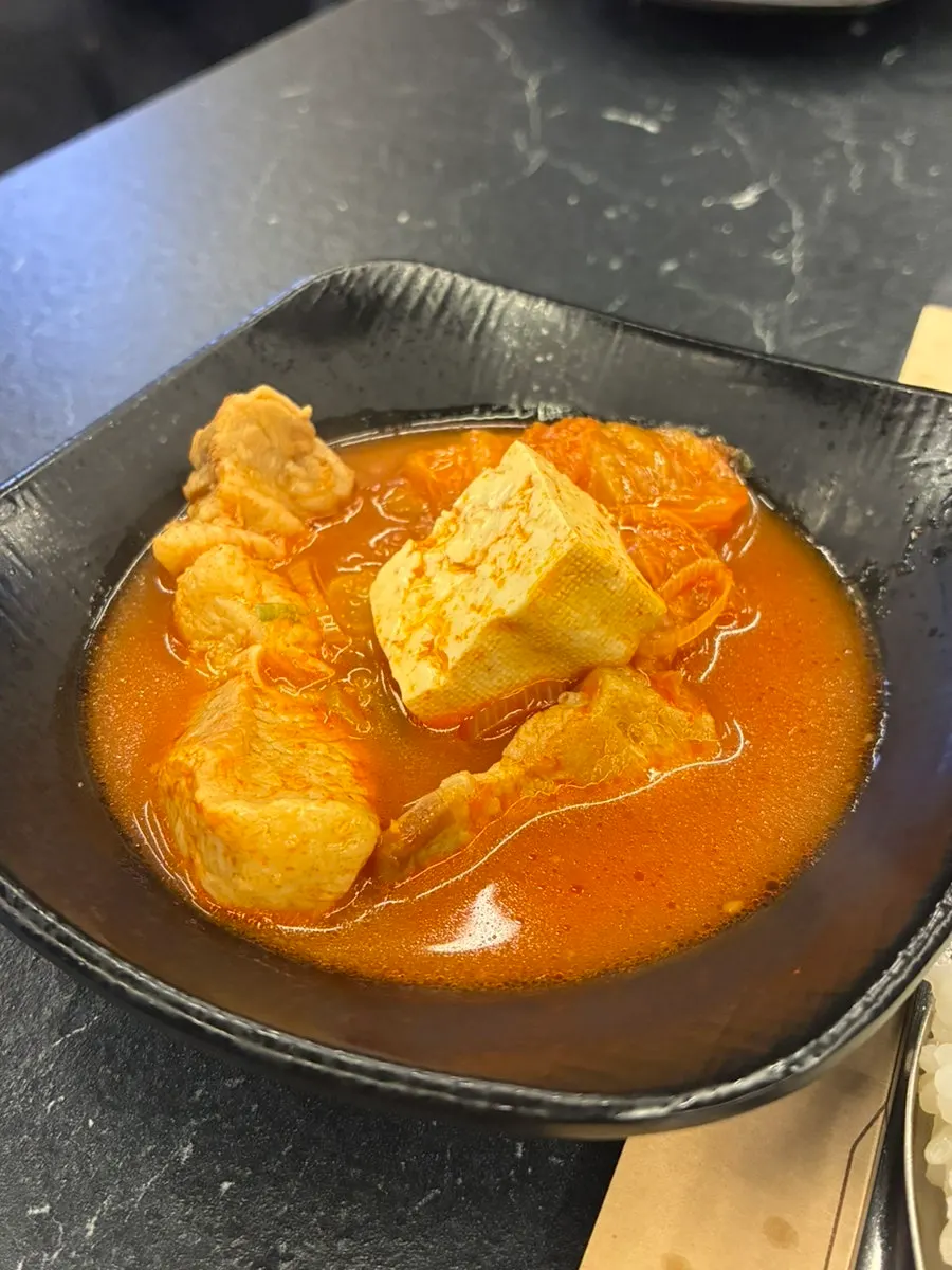 Cham Dwaejitgan's kimchi jjigae with pork