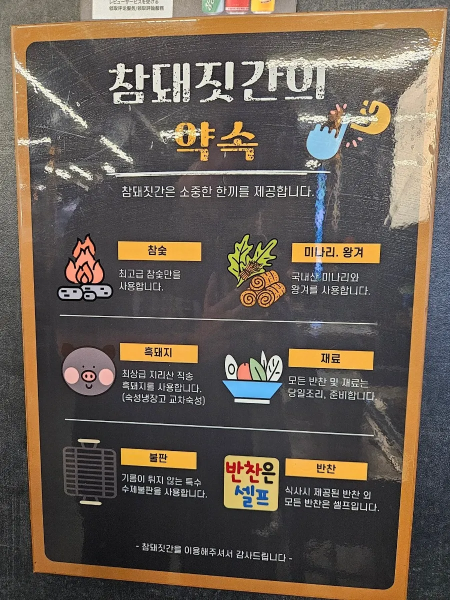 Cham Dwaejitgan Jongno Main Branch menu composition chart