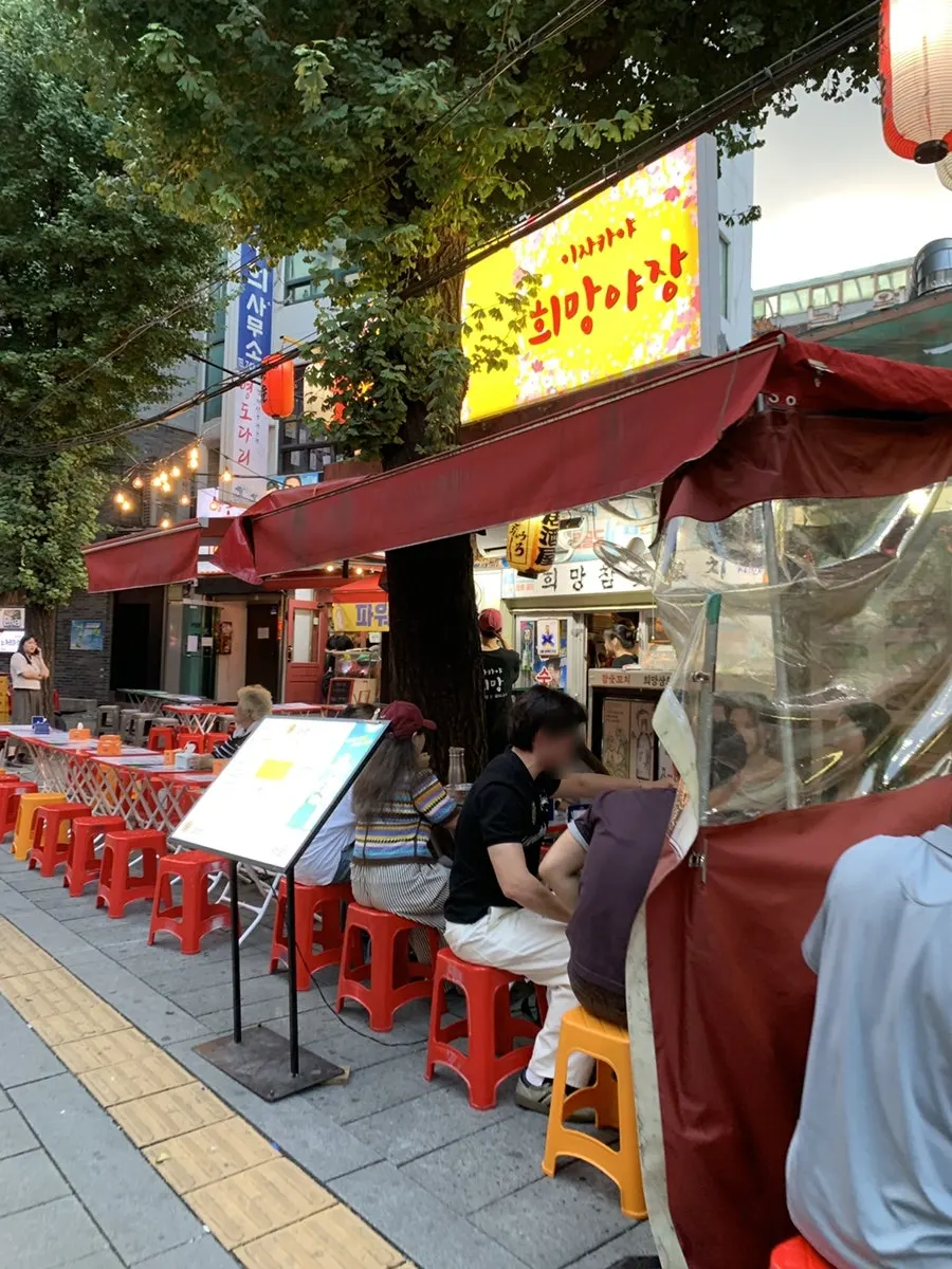 鍾路3街駅6番出口を直進する道