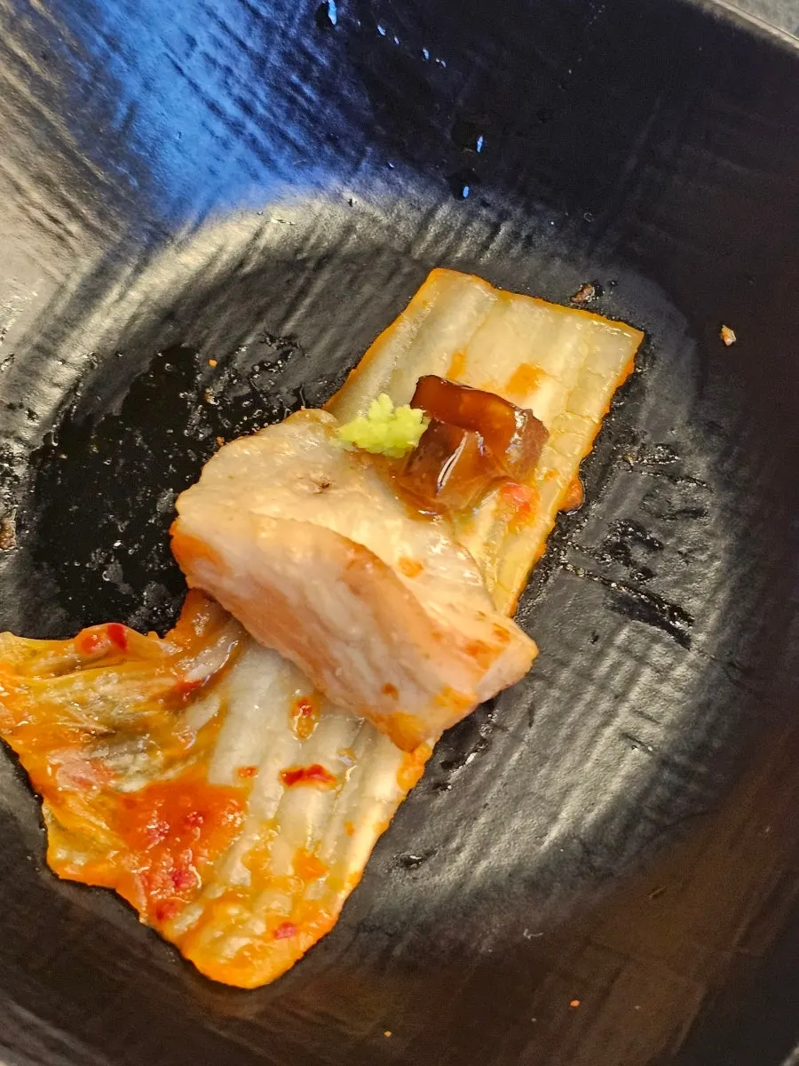 김치에 싸 먹는 항정살과 목살