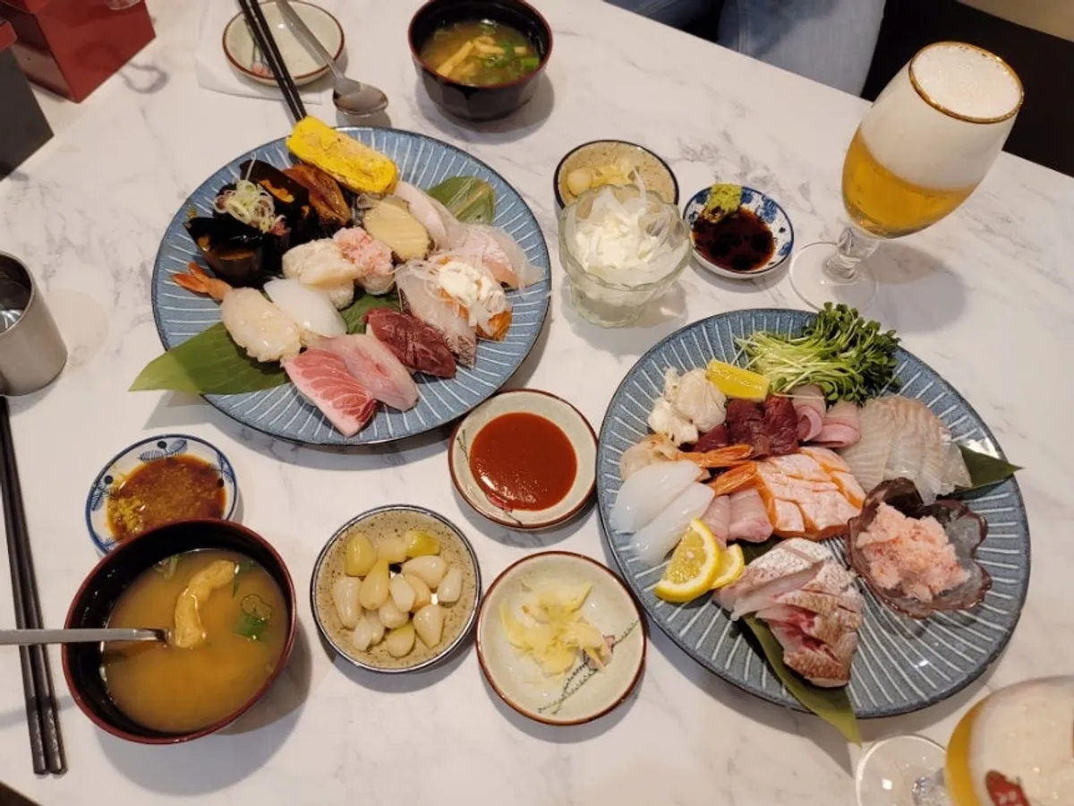 Sushi and sashimi at Choe Uyeong Sushiya Jongno Branch