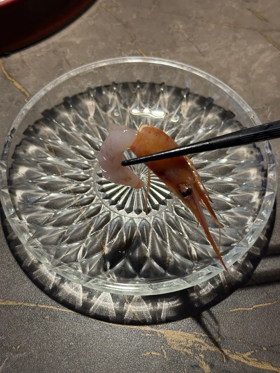 A piece of aged jeomseongeo sashimi