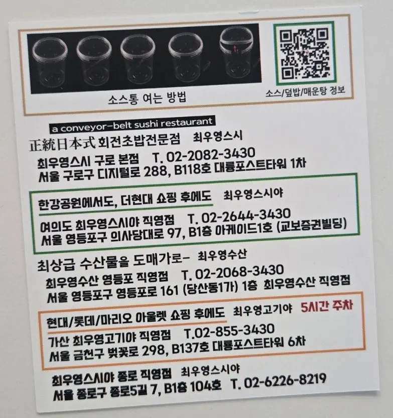 Overview of brands operated by Choe Uyeong Seafood