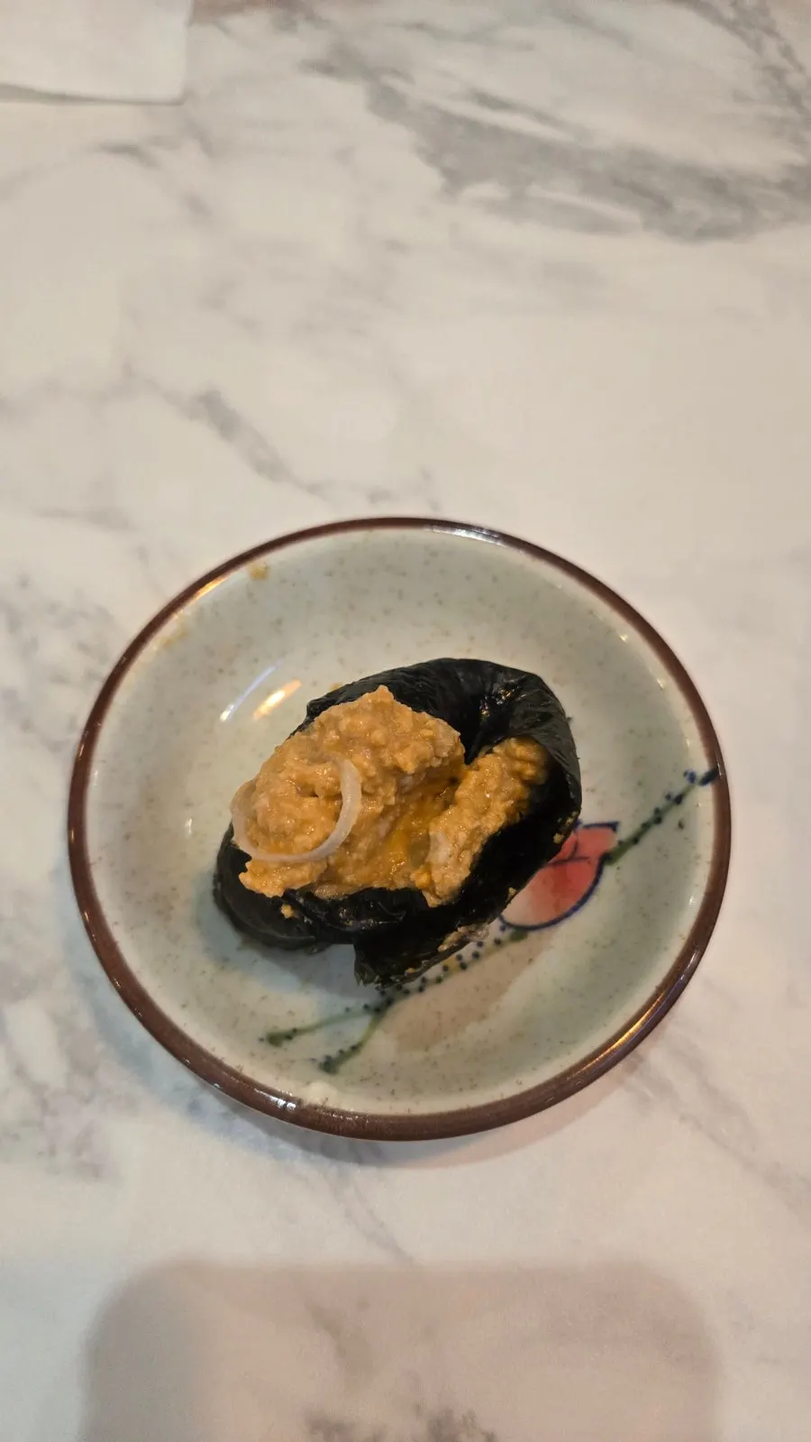 Ankimo sushi included in the top-grade set