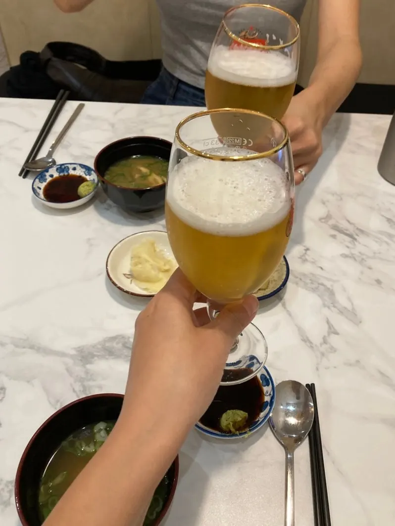 콜키지 3천원 안내를 확인한 뒤 주문한 맥주