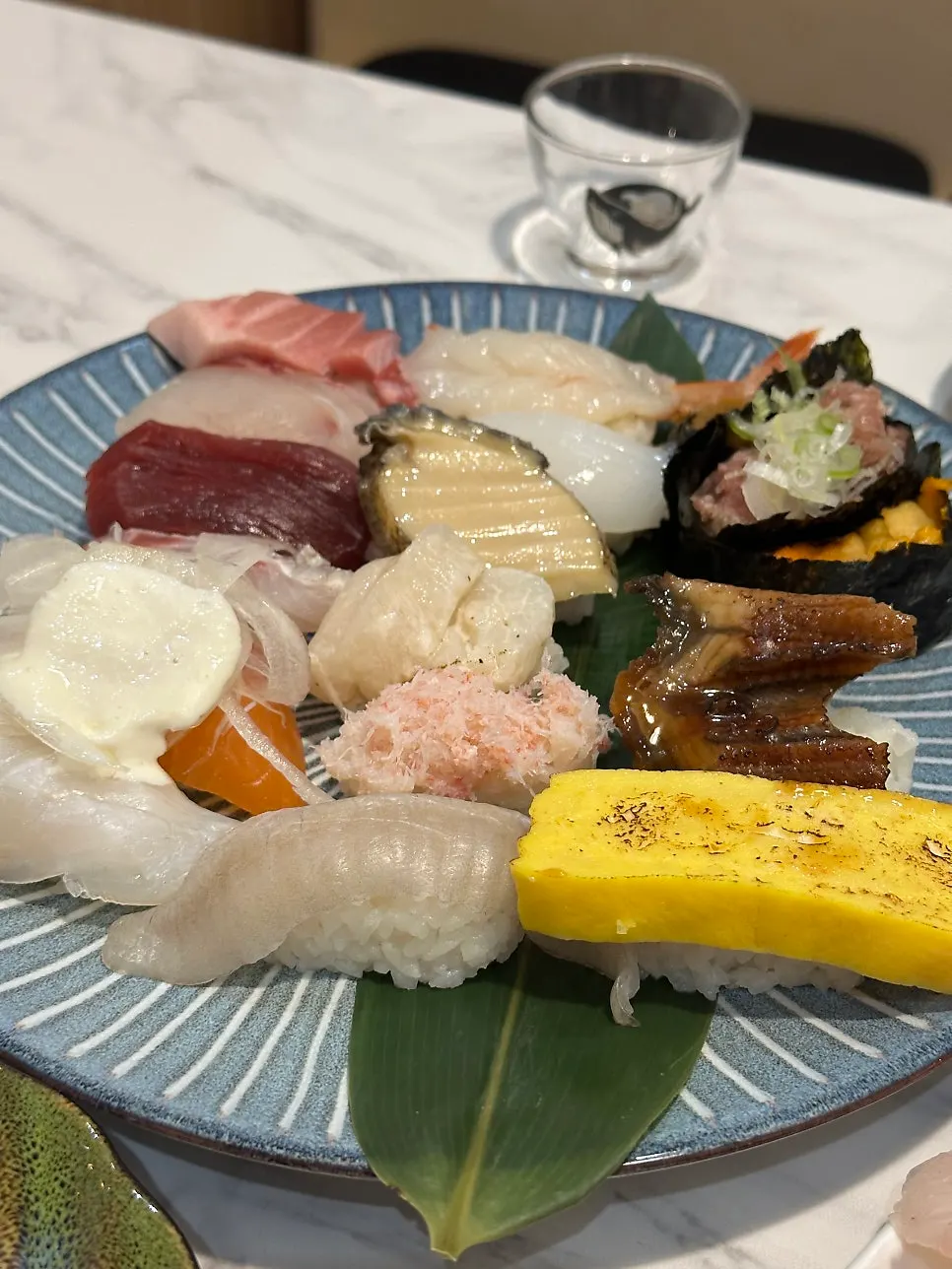 Close-up of a sushi plate