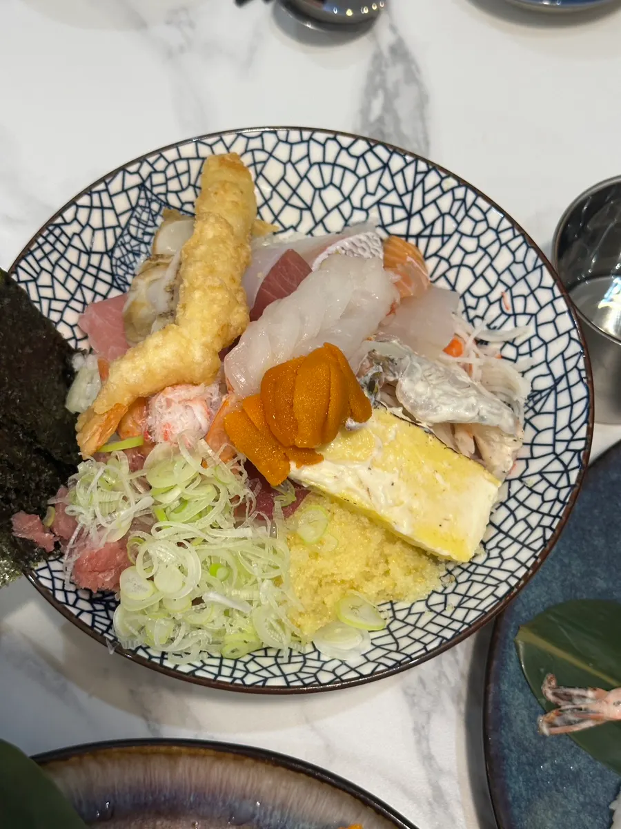 A plate with a variety of sushi