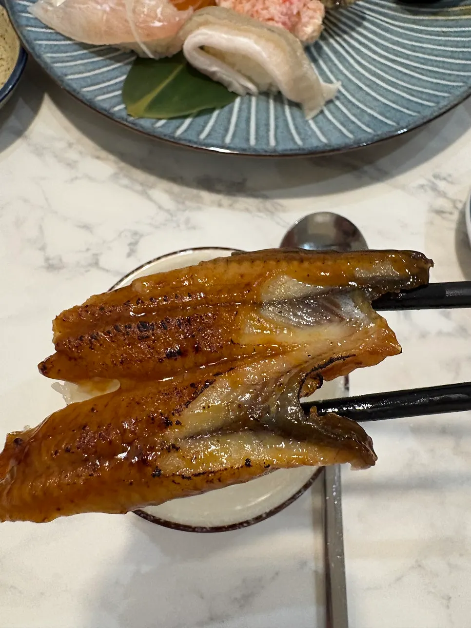 Thick eel sushi