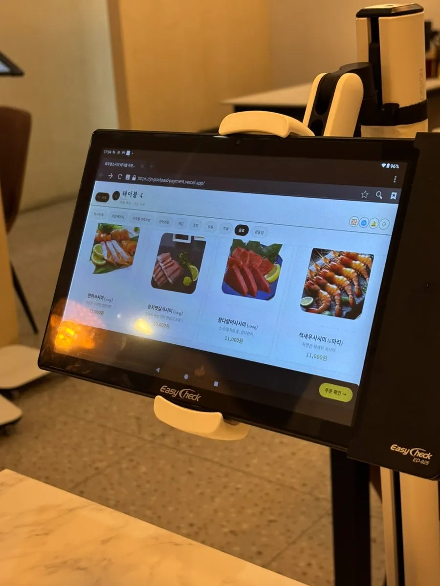 Mixed sushi and special sushi price information