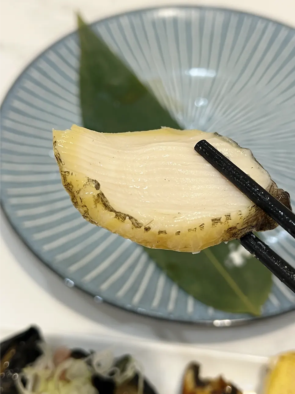 Spear squid and ankimo sushi selection
