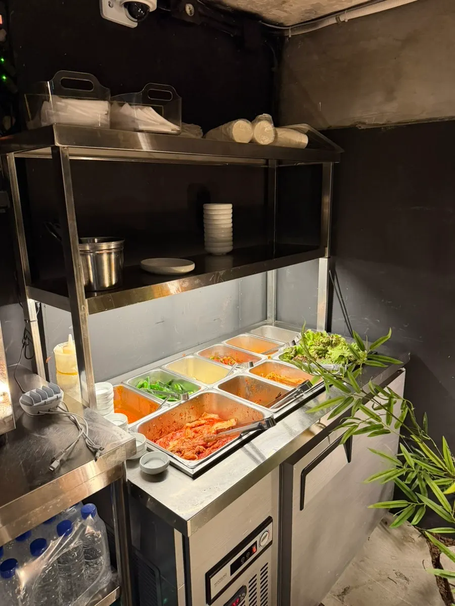 View near the self-serve bar for refilling banchan