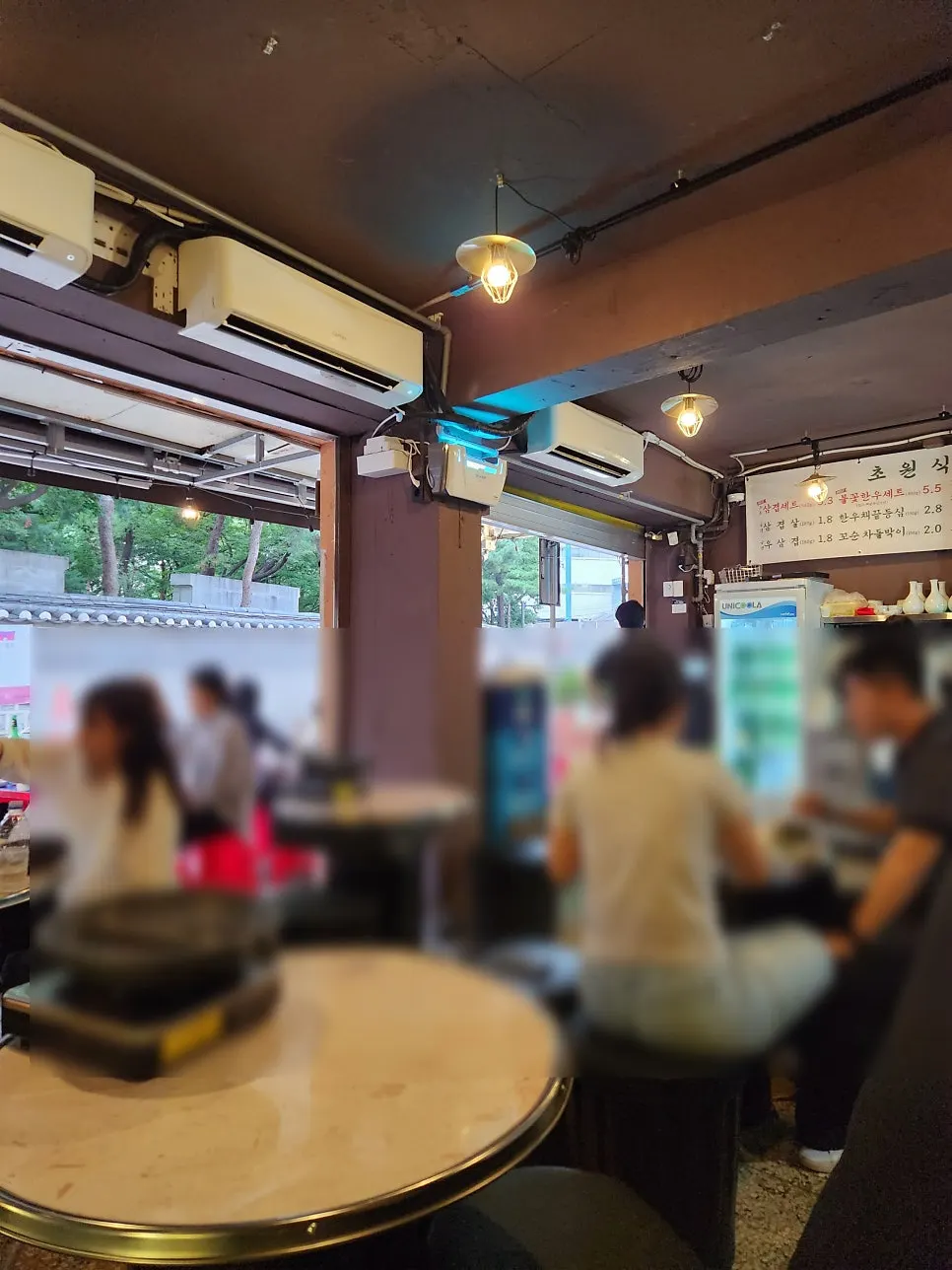 Interior view of Chowon with a Korean-style atmosphere