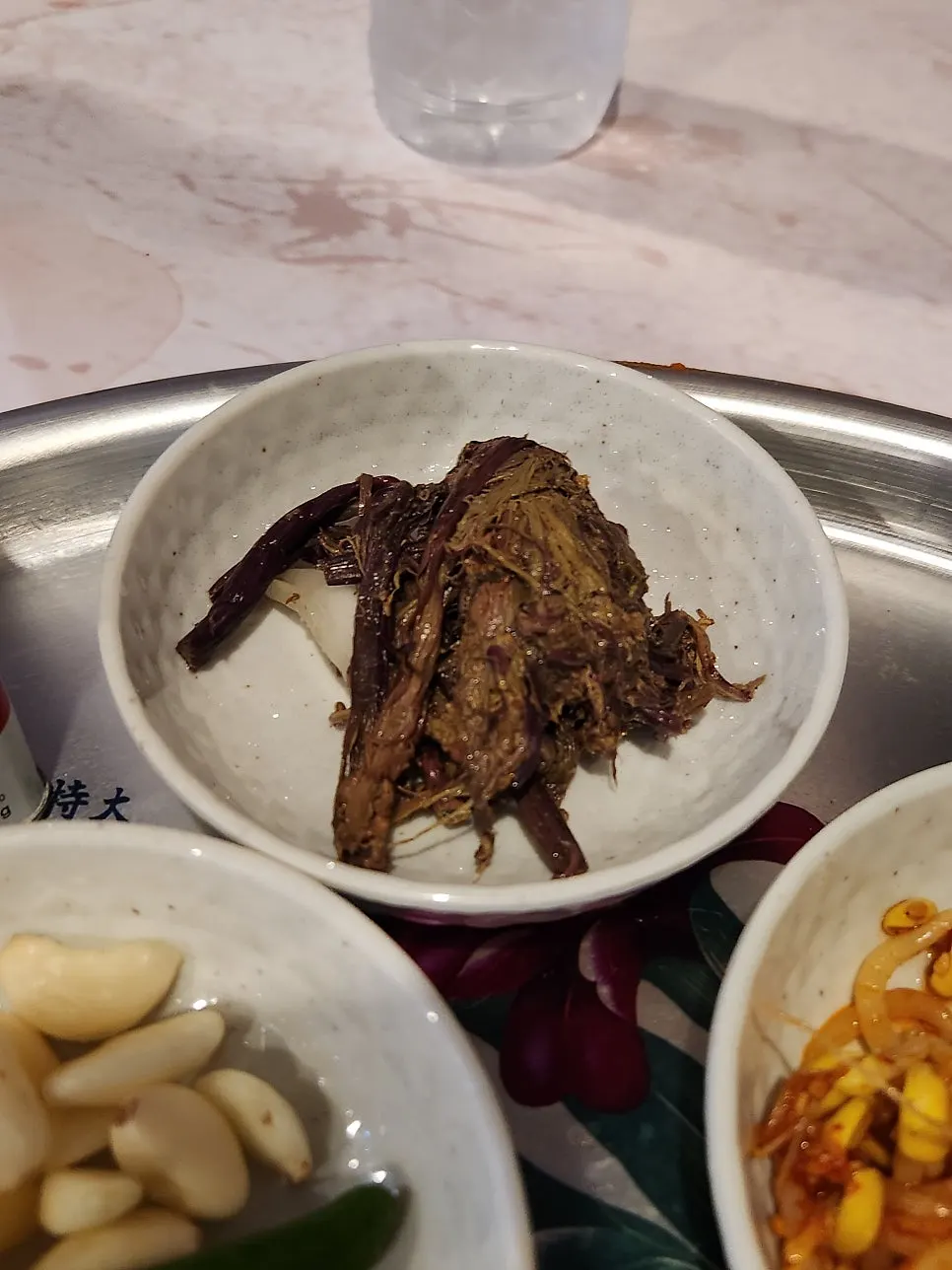 Bracken fern banchan for grilling with the meat