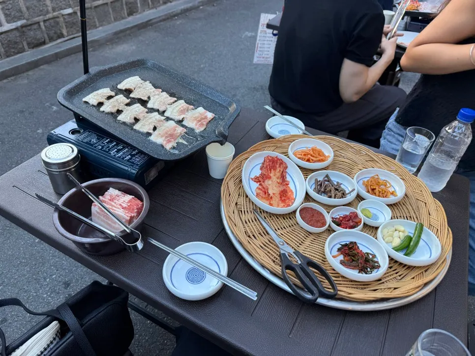 오징어젓갈과 함께 먹는 냉삼
