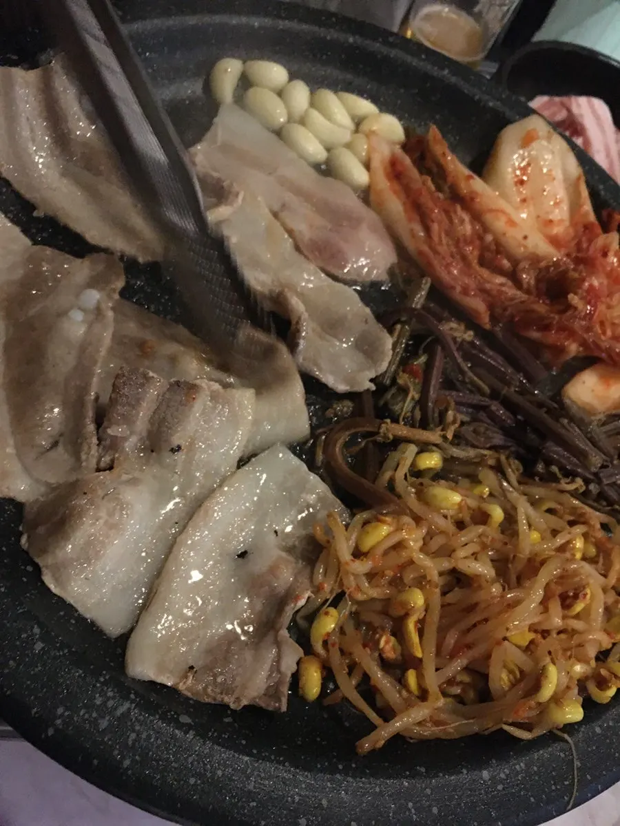 Terra beer enjoyed alongside the frozen pork belly