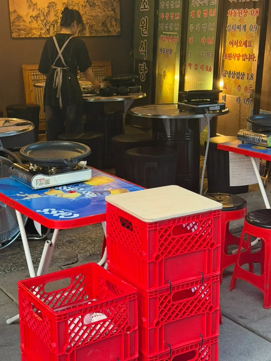 Entrance of Chowon Restaurant next to the Wongaksa meal center