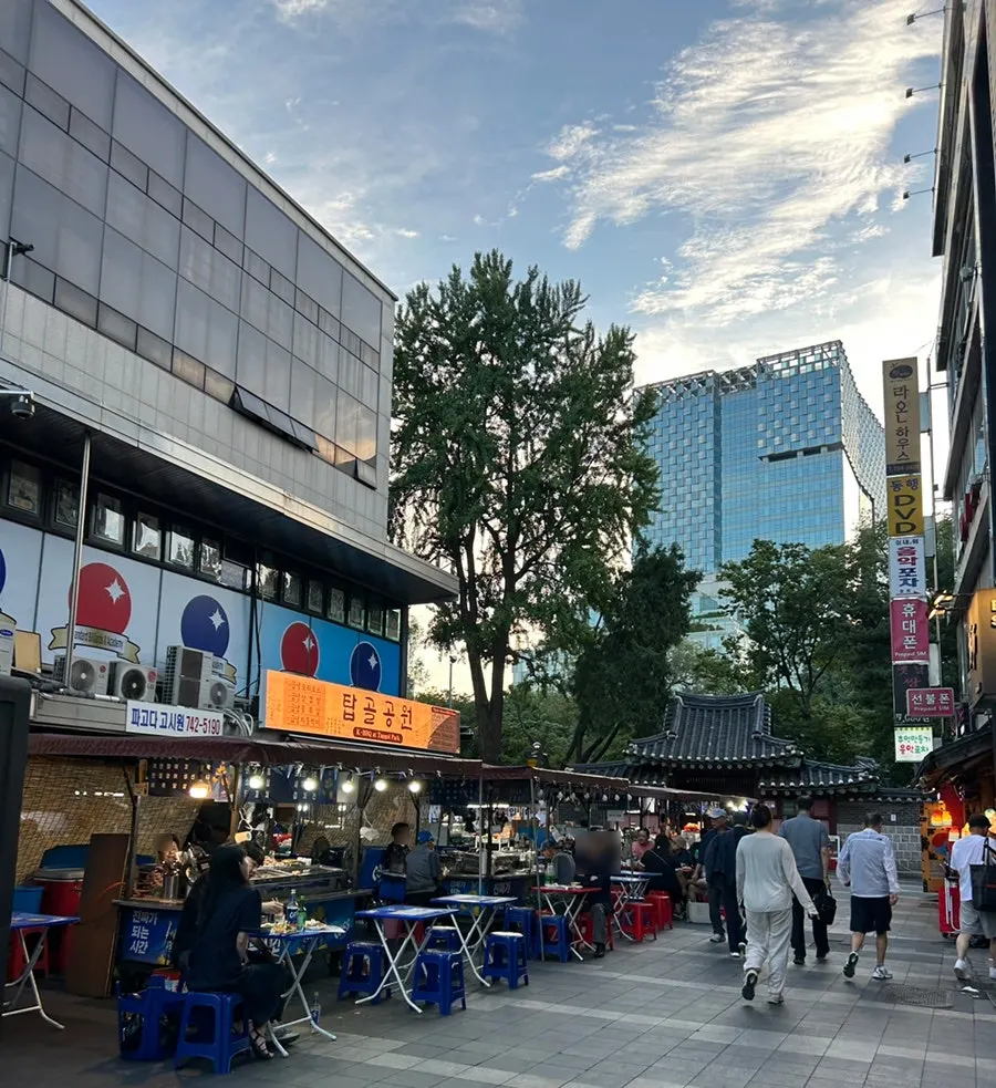 The walk from Jongno 3-ga Station to Tapgol Gongwon Jongno 3-ga Branch