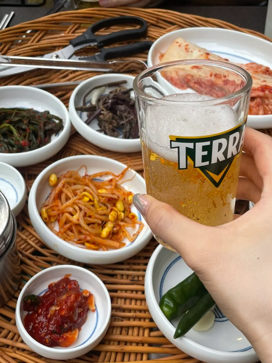 구워지는 급냉 삼겹살 클로즈업