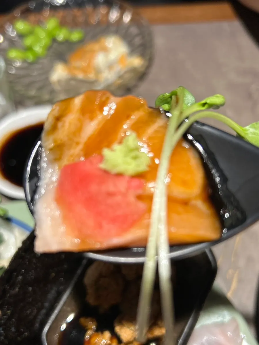 Ankimo gimbap combination