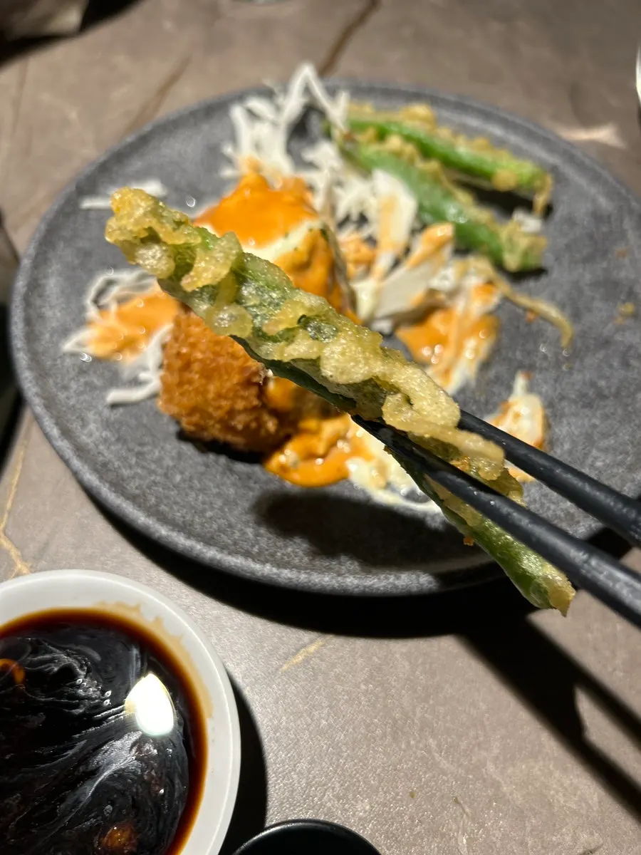 Cream croquette filled with red snow crab meat