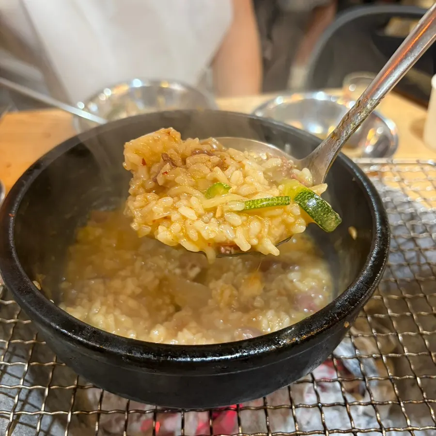 된장라면과 공기밥으로 마무리한 한 상