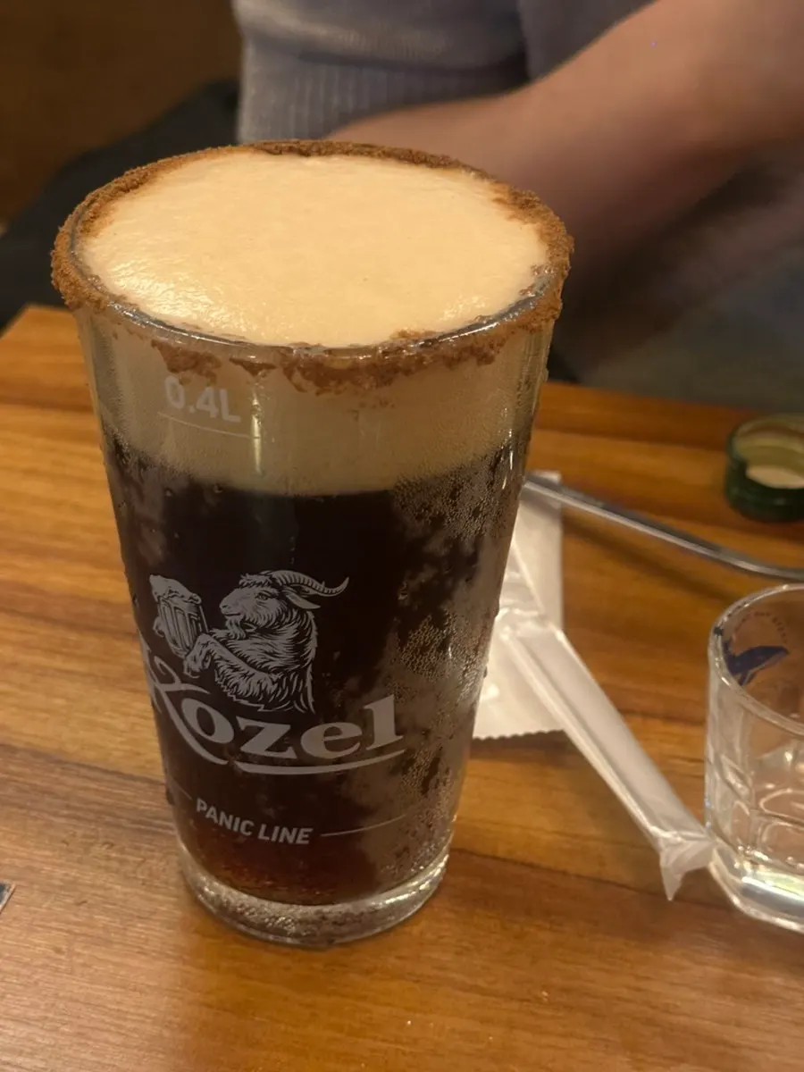 Kozel Dark draft beer at Joseonmakhae
