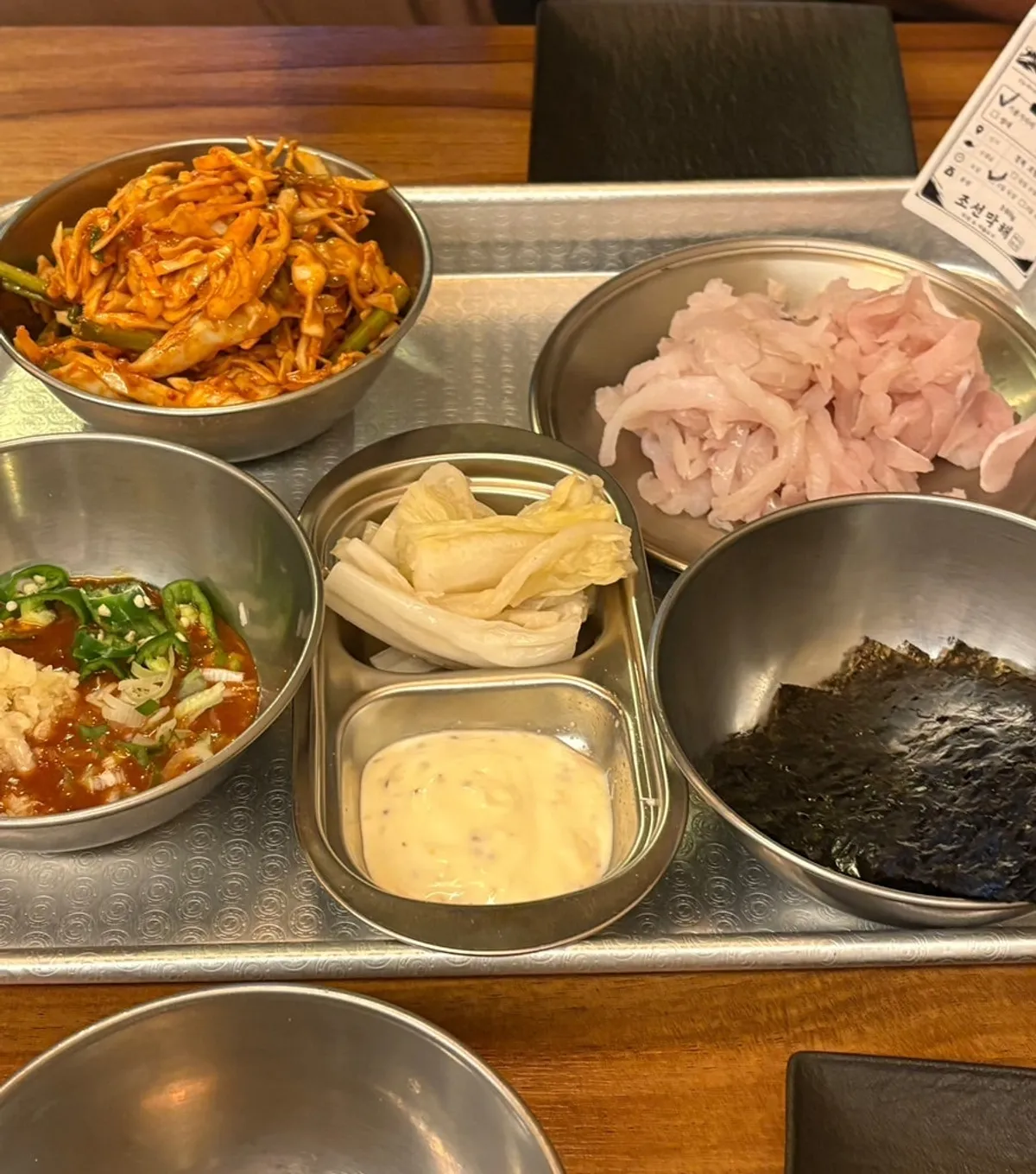 기름가자미와 참가자미로 구성된 조선막회