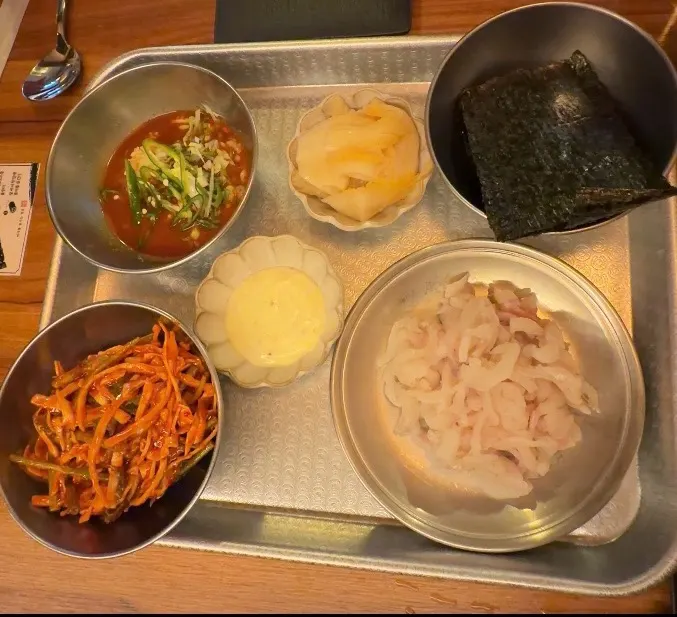 Signature makhoe spread of wild gurnard and flathead flounder sashimi