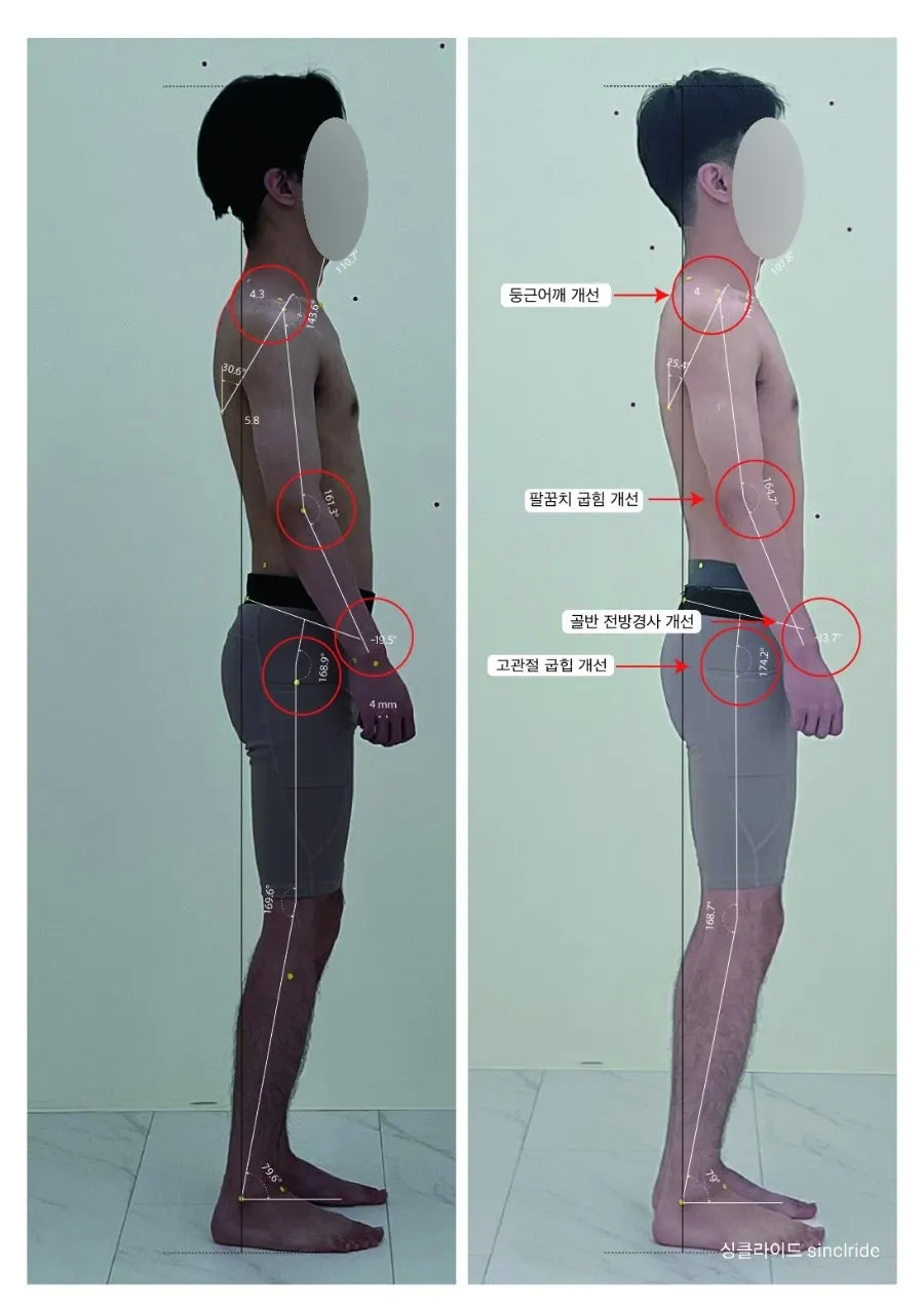 1일차와 2일차 정렬 수치 비교 자료