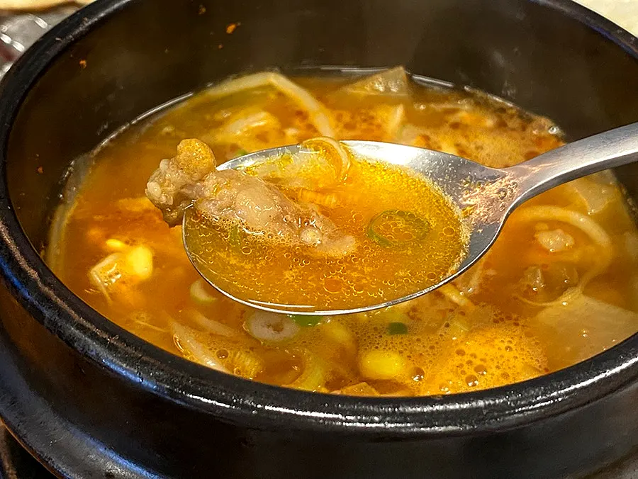 Beef hangover soup with unlimited refills