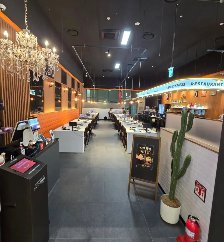 Interior of J's Pot Magok Branch with its casual hot pot concept