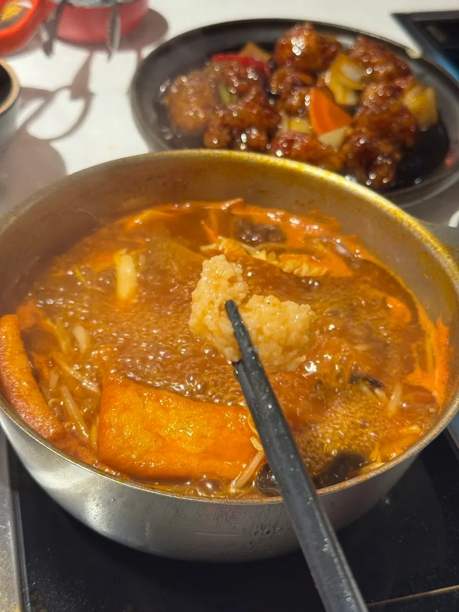 Plate of the added mixed fish balls