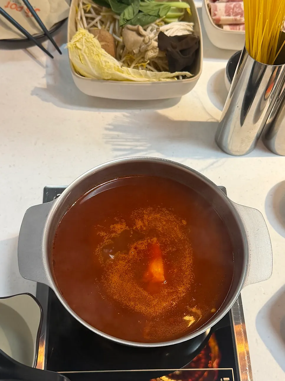 제이스팟 마곡점 토마토 육수 1인 팟