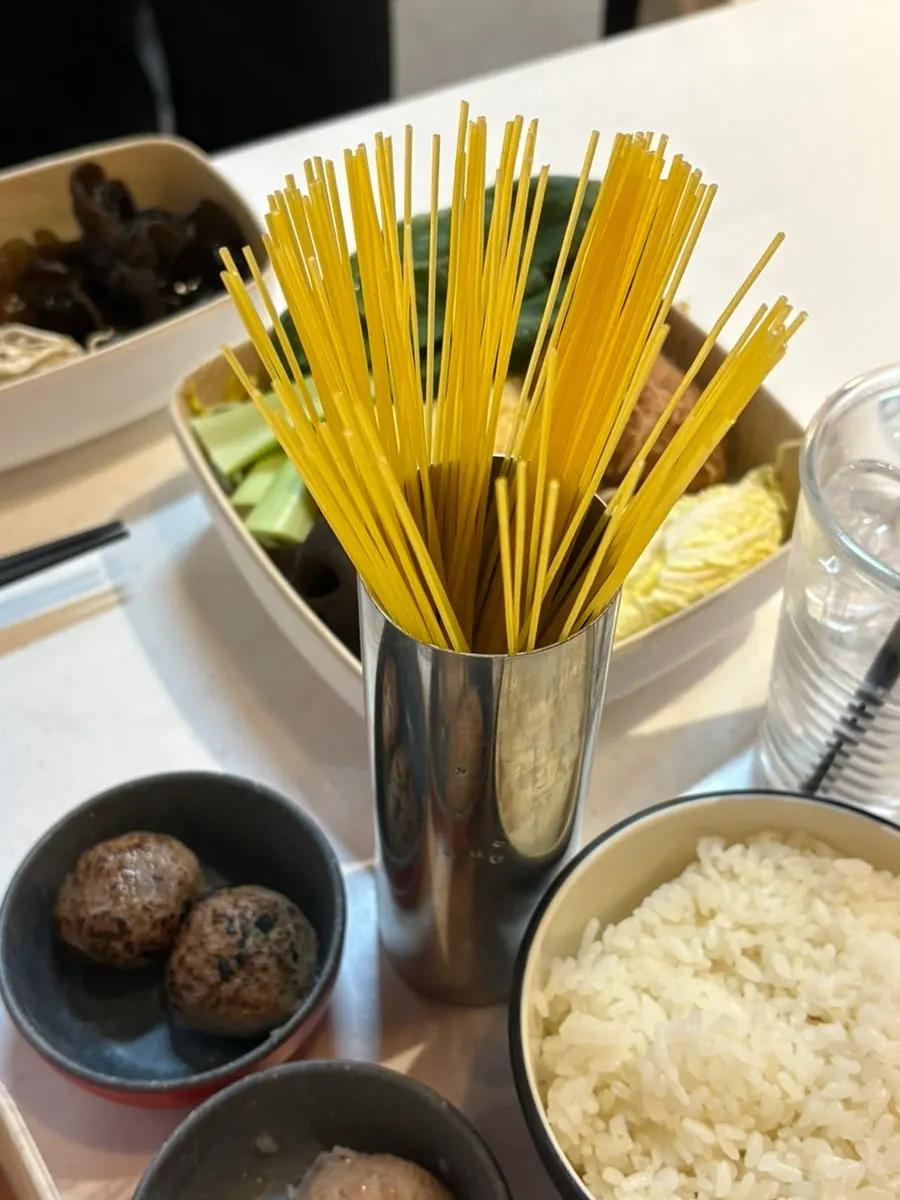 Bouncy shrimp balls and beef balls