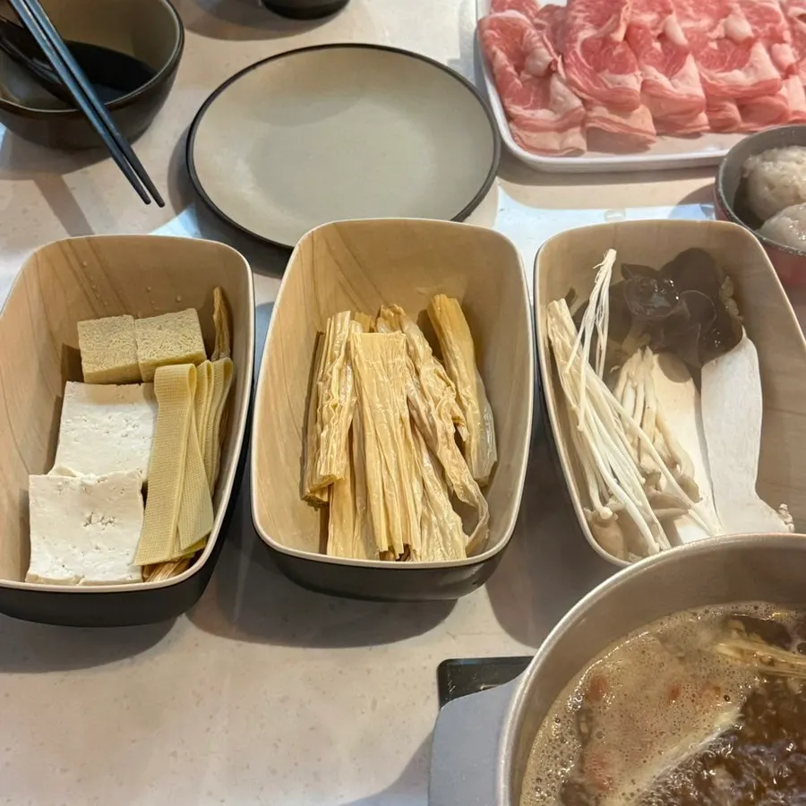 두부모둠, 추가 주문한 푸주, 버섯모둠