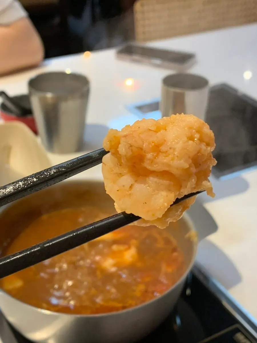Shrimp balls at J's Pot Magok Branch