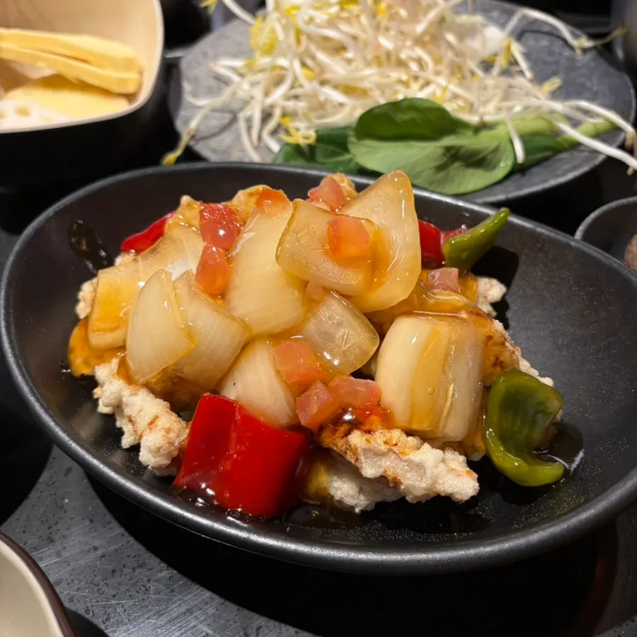 Small vegetable sweet and sour pork at J's Pot Magok Branch
