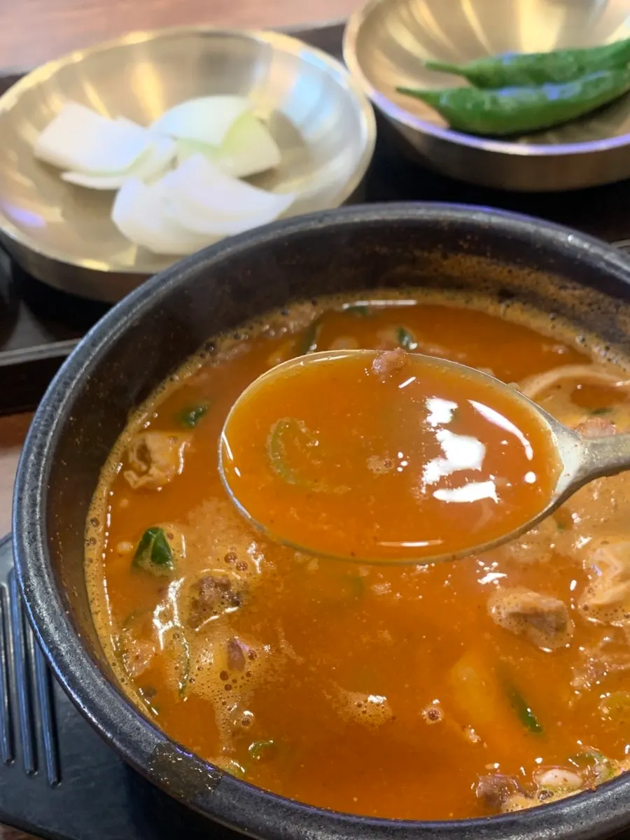 Sundae set alongside the gukbap