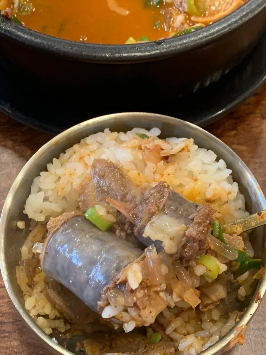 Set items dipped in seasoned sesame oil
