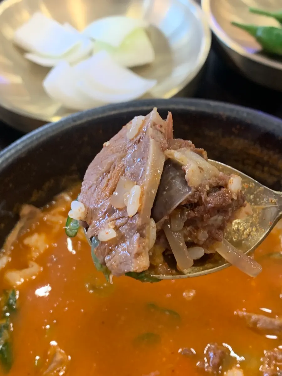 Gukbap with suyuk and gopchang