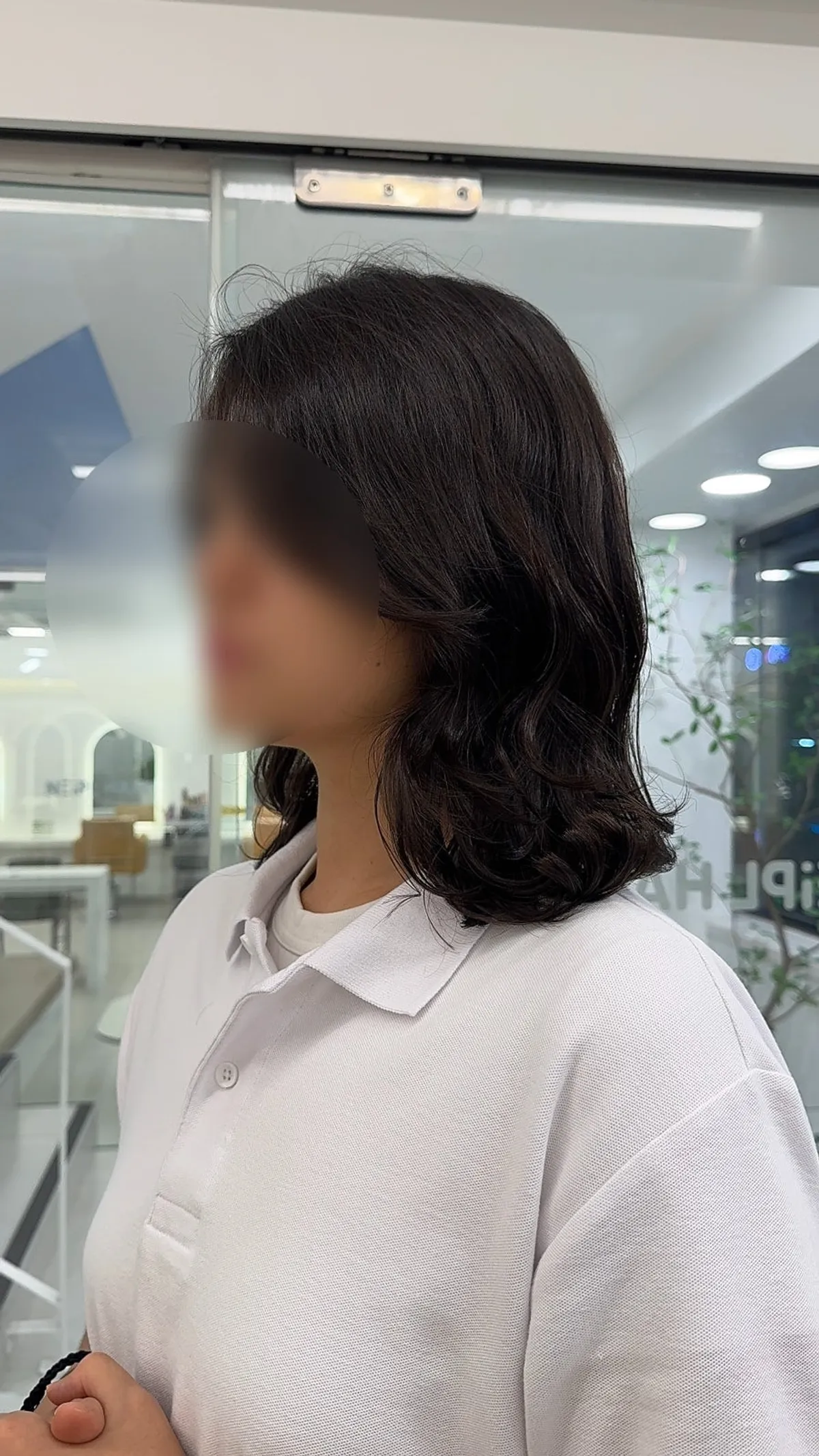 SC컬 완성 후 자연스럽게 떨어지는 컬