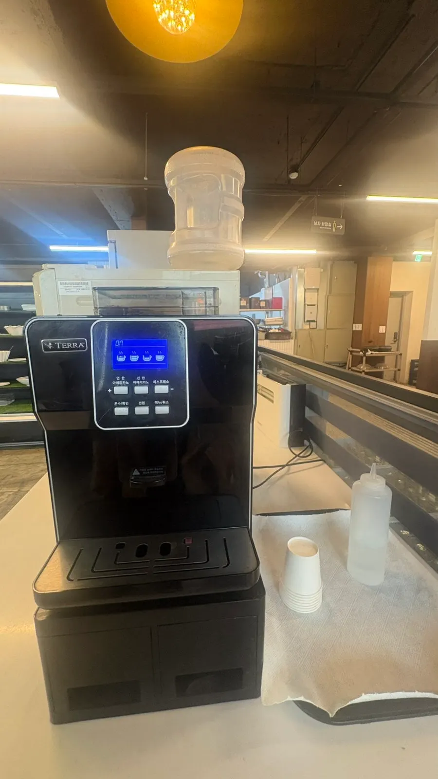 Ice cream varieties available at the self-bar