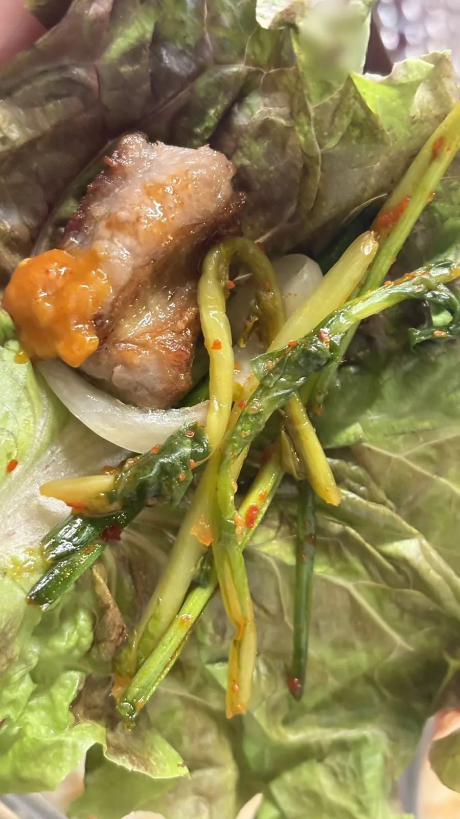 Jugeok-sal paired with jalapeños