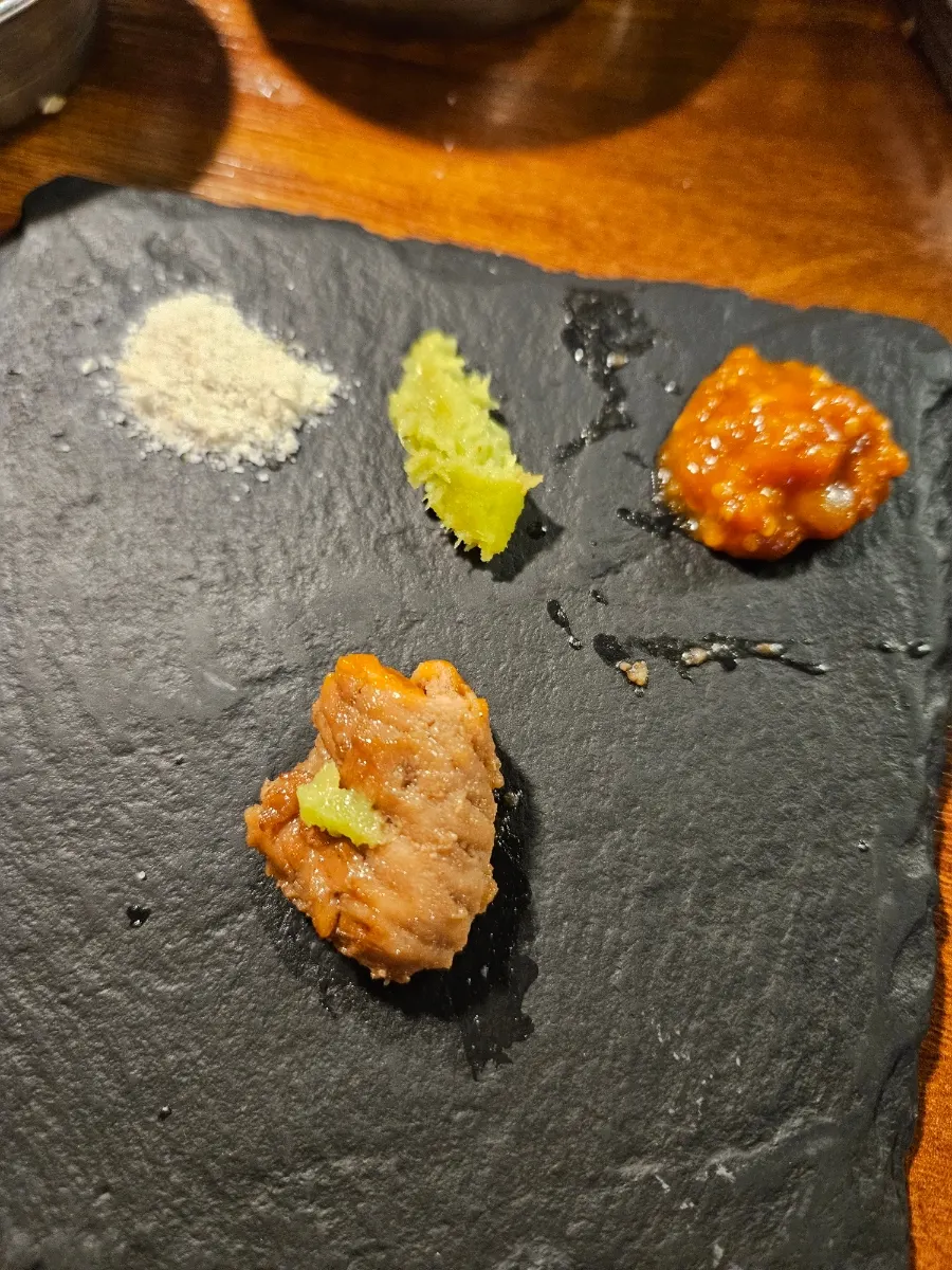 A piece of pork rib placed on rice