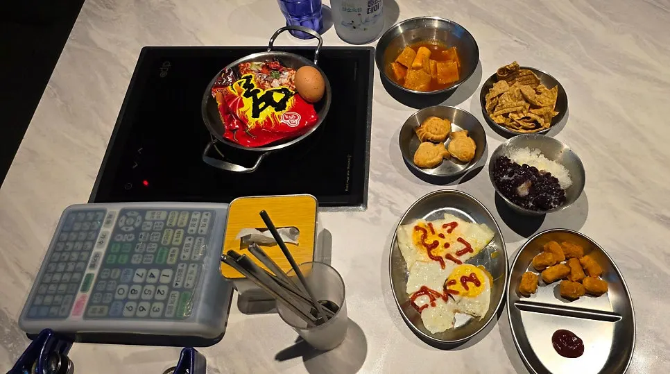 Charger and candy at the counter