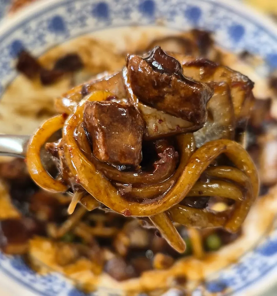 Pork loin ganjajang with big chunks of loin
